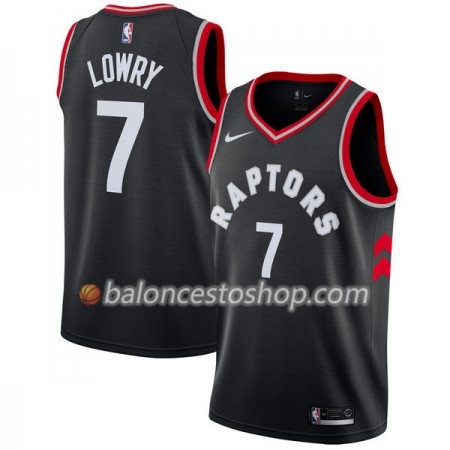 Camiseta Hombre NBA Toronto Raptors Kyle Lowry 7 Nike 2017-18 Negro Swingman